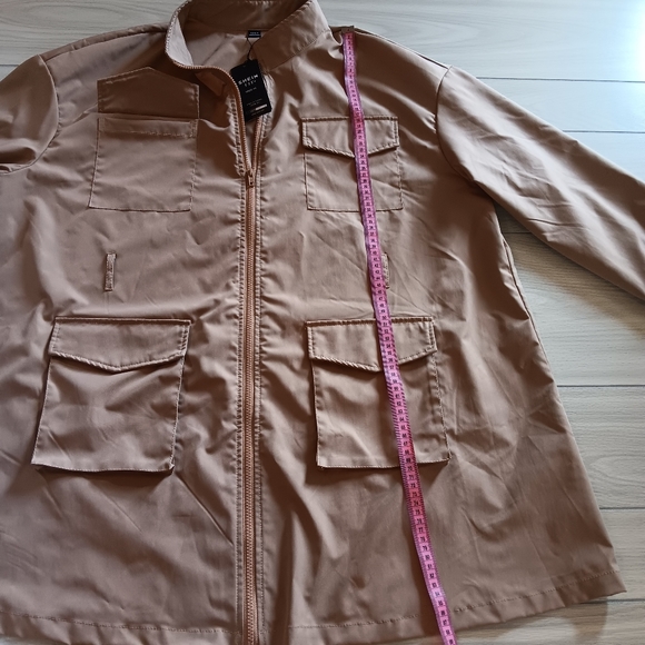 Plus Size Belted Shirt Dress With Flap Pockets - Picture 8 of 16